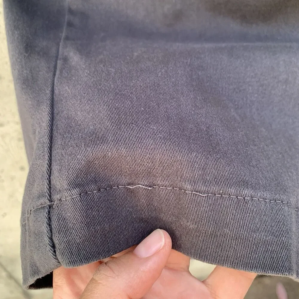 COVE Men's Chino Pants 38x30 Charcoal Gray Tapered Leg Elastic Waist Pockets